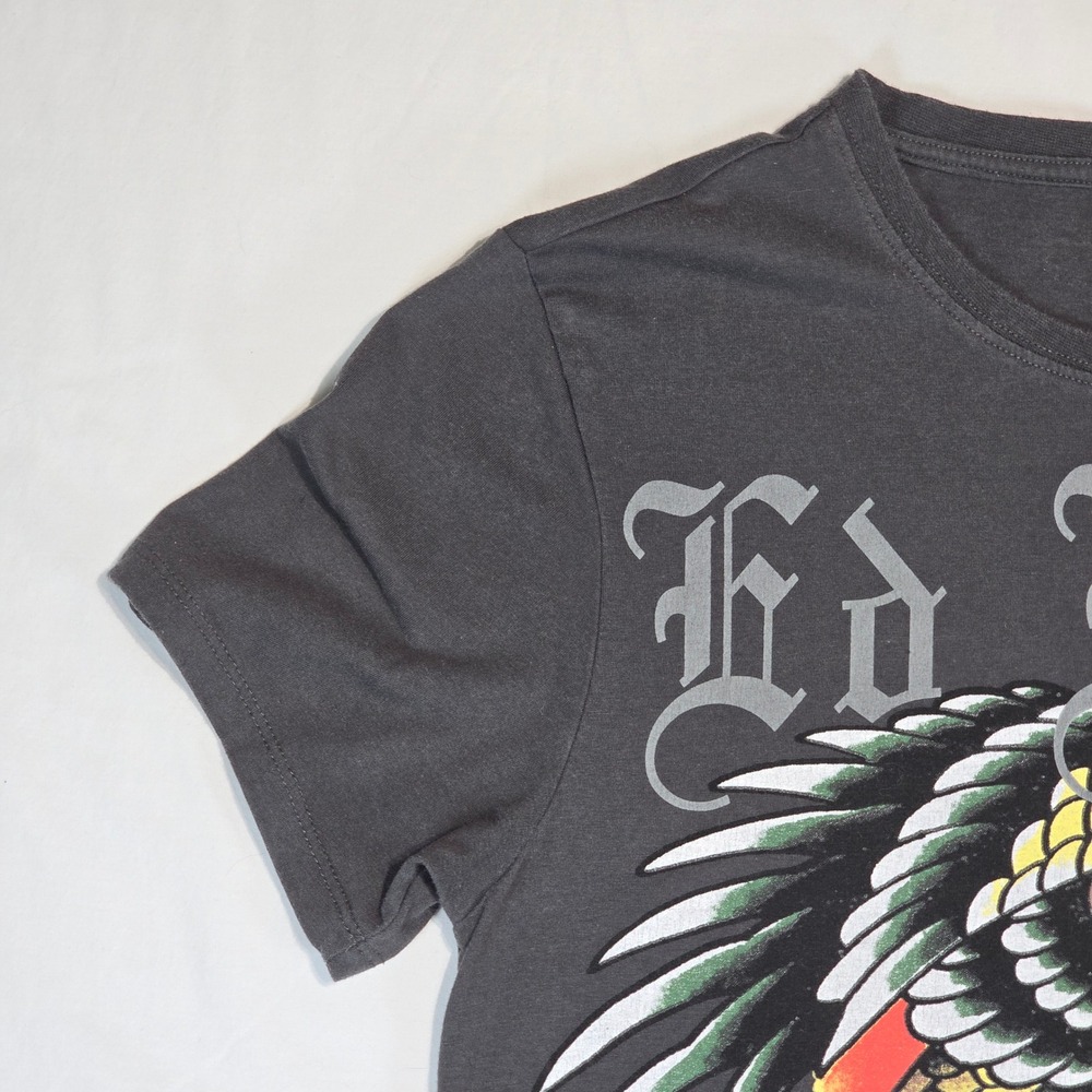 Ed Hardy Mens Skull Eagle Snake Graphic T-Shirt Black‎ Y2K EHMD1100-73 Size M - Picture 4 of 13